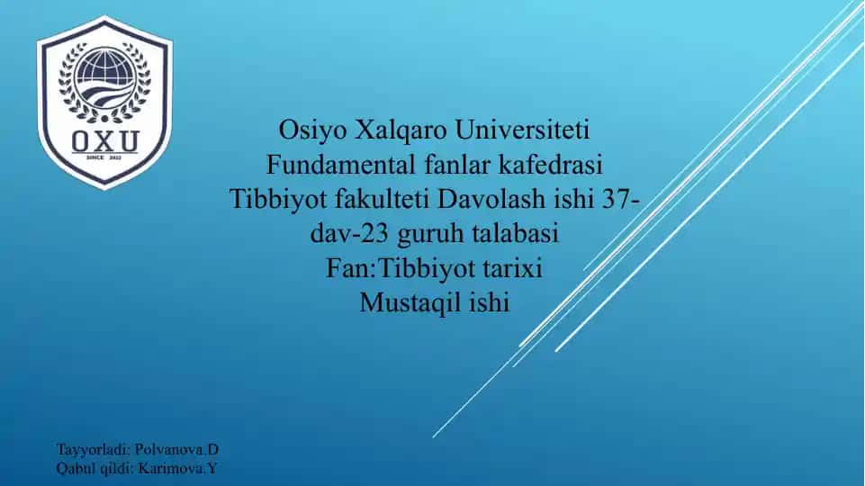 Mustaqillik yillarida sog'liqni saqlash sohasi