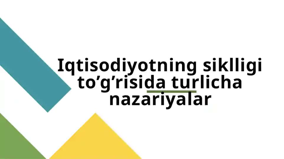 Iqtisodiyotning siklligi