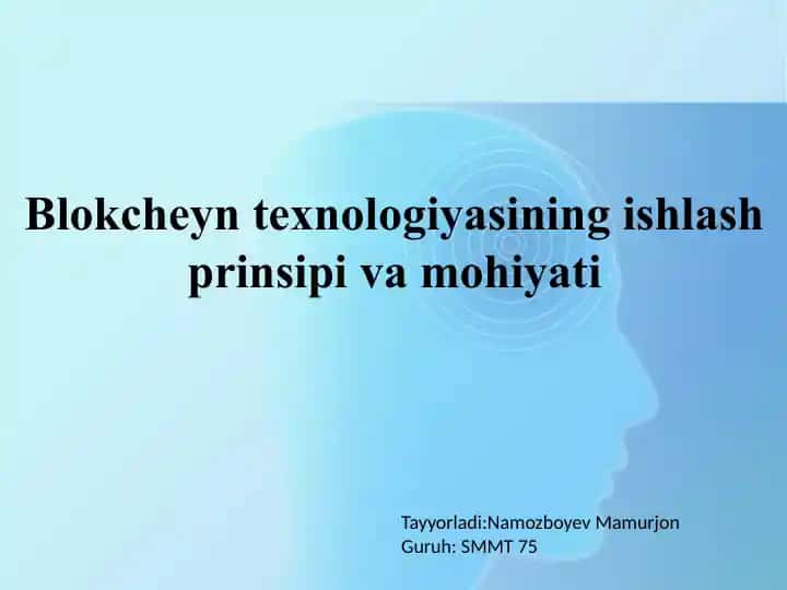 Blokcheyn texnologiyasi
