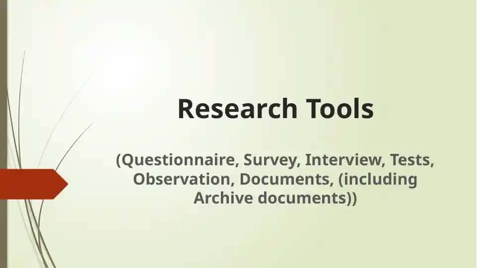 Research Tools