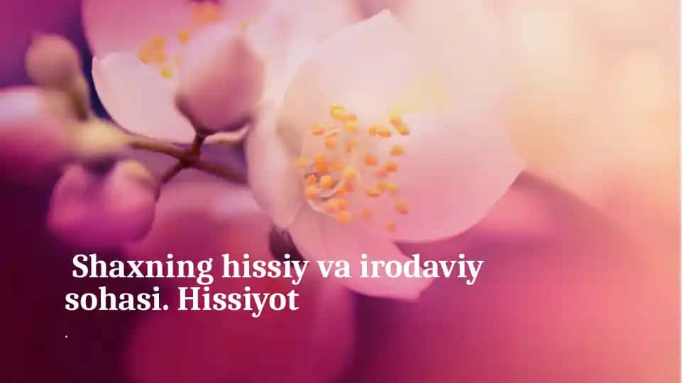 Hissiyotlar Psixologiyasi