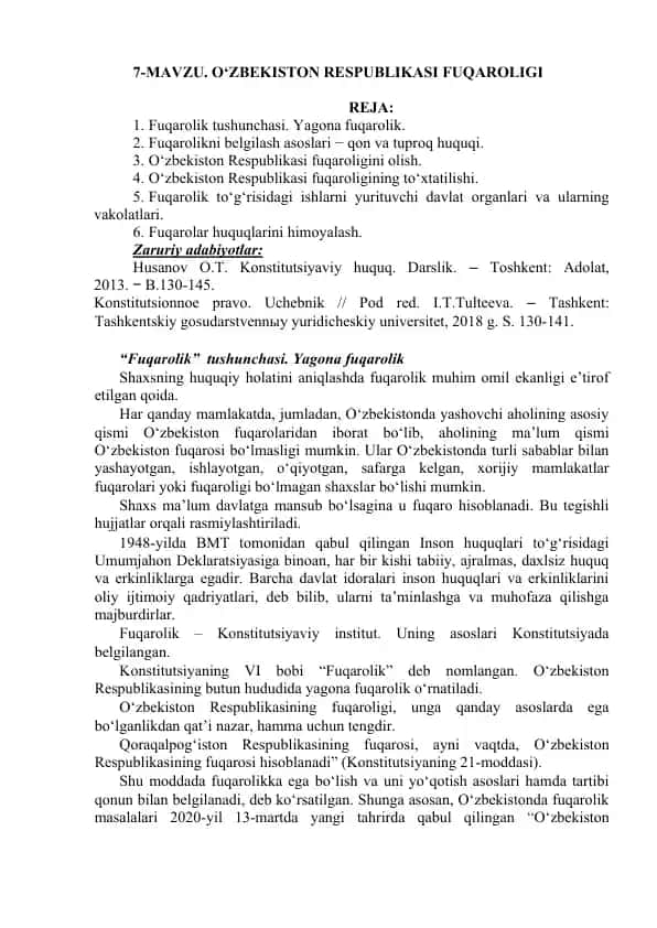O‘zbekiston Respublikasi Fuqaroligi