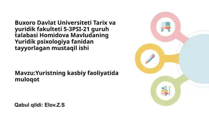 Yuridik psixologiya fanidan mustaqil ish