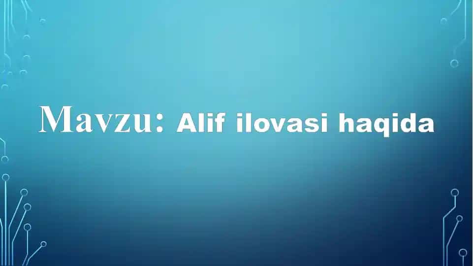Alif ilovasi