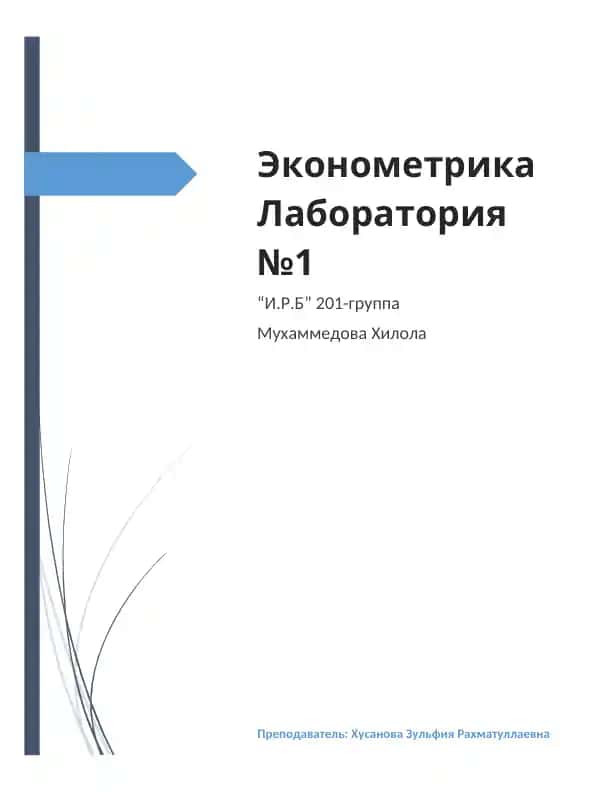 Лаборатория № 1