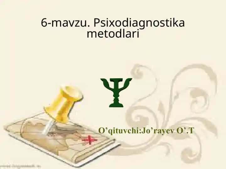 Psixodiagnostika metodlari