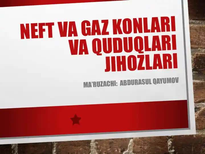 Neft va gazkonlarining mashina va mexanizmlari