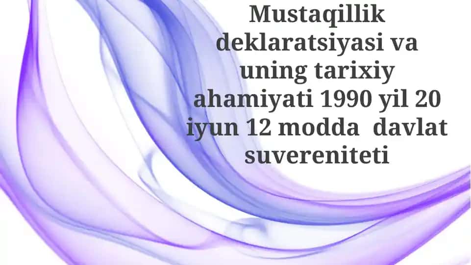 Mustaqillik Deklaratsiyasi