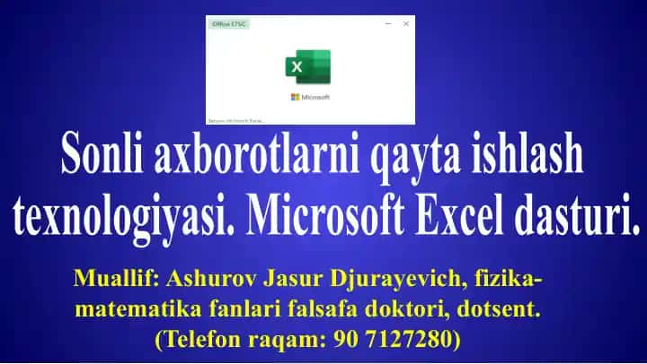 Microsoft Excel dasturi