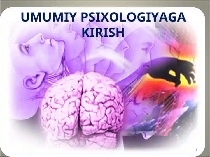 Umumiy psixologiyaga kirish