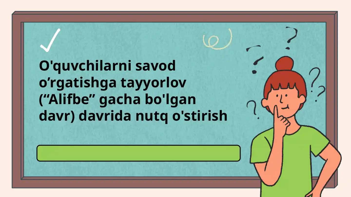 Alifbegacha tayyorgarlik davri