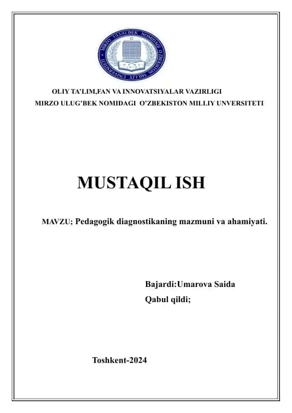 Pedagogik diagnostika