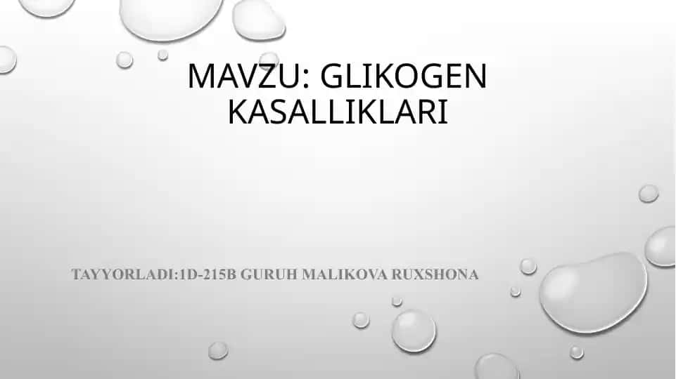 Glikogenkasalliklari