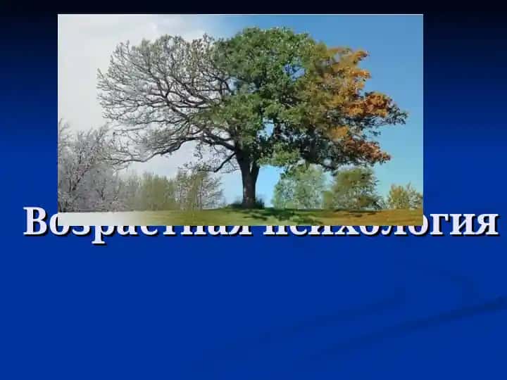 Возрастная психология