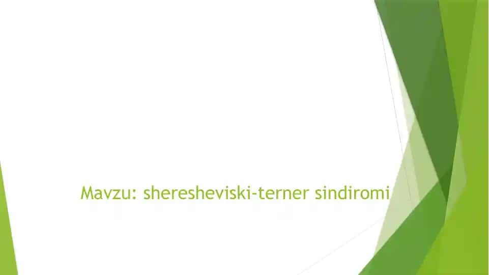 Sheresheviski-Terner sindromi