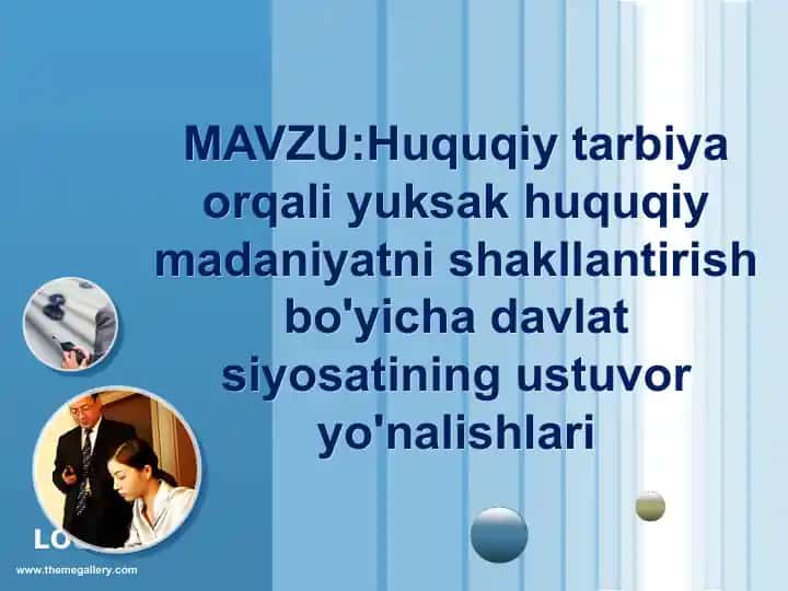 Huquqiy Tarbiya va Iqtisodiy Mehnat Tarbiyasi
