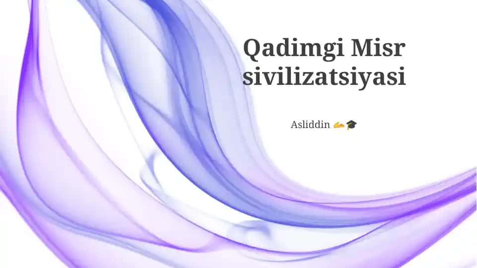 Qadimgi Misr sivilizatsiyasi