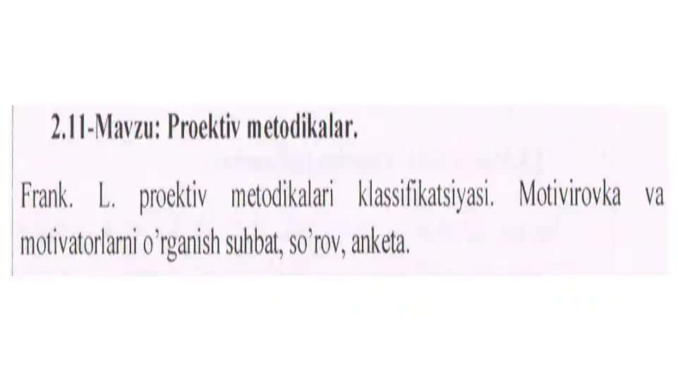 Psixologik tadqiqotlar metodikasi
