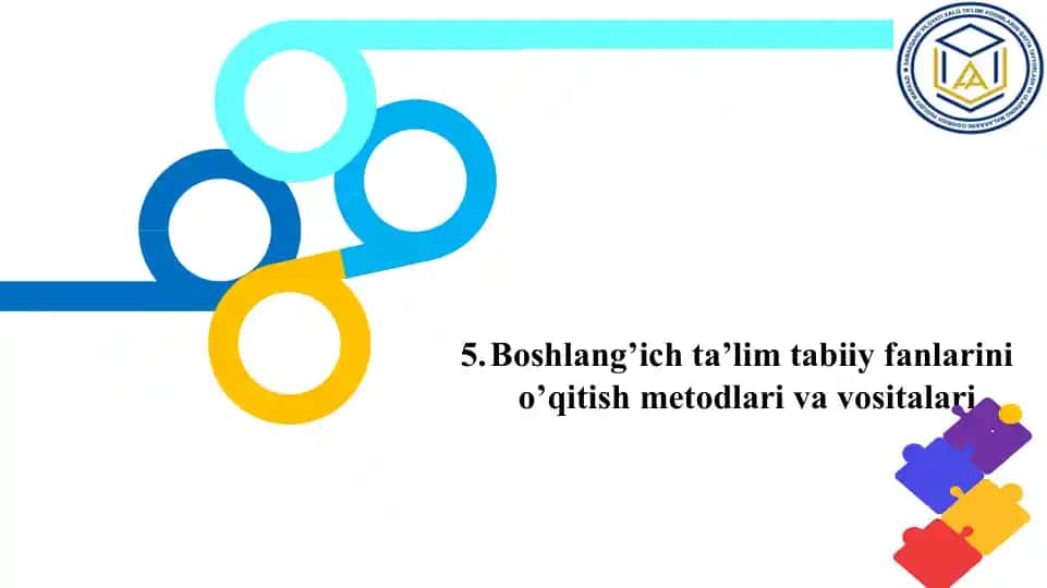 Boshlang’ich ta’lim tabiiyfanlarini o’qitish metodlari va vositalari