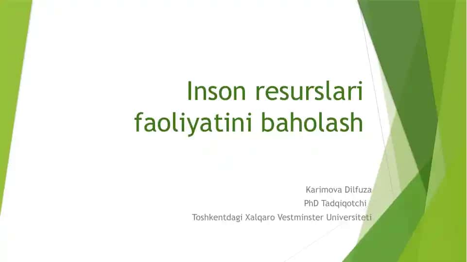 Pedagogkadrlar faoliyati baholash