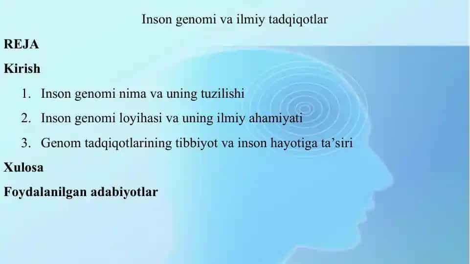 Inson Genomi va Ilmiy Tadqiqotlar
