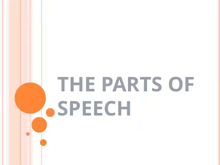 The Parts of Speech