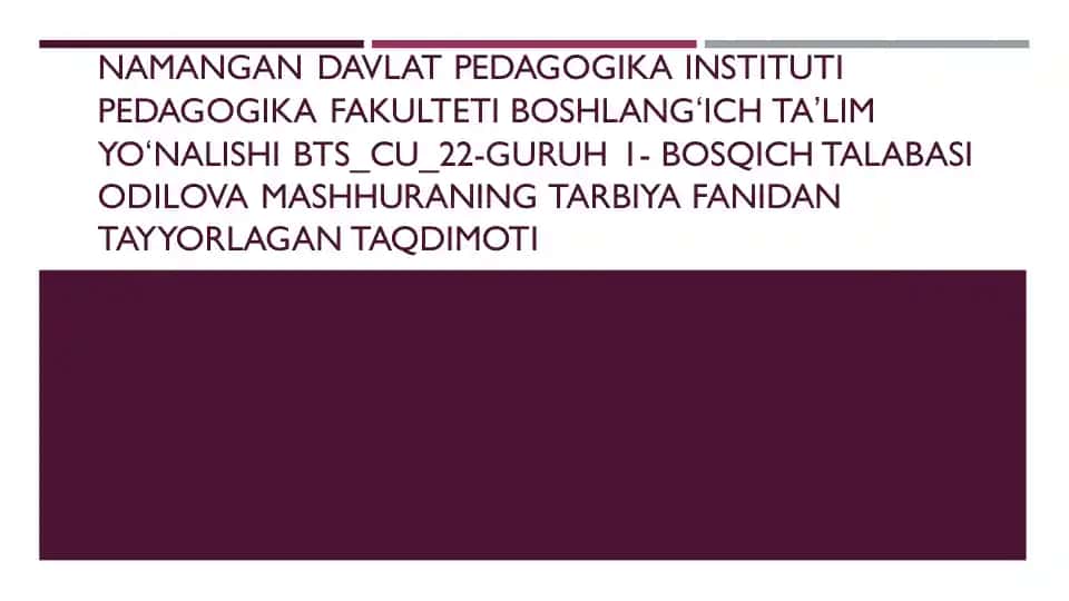 O'quvchilarni mustaqil fikrlashga o'rgatish