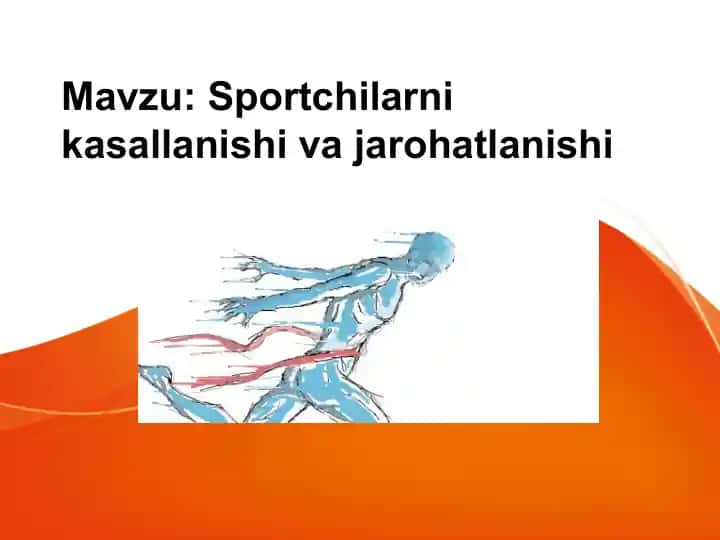 Sportchilarni kasallanishi va jarohatlanishi
