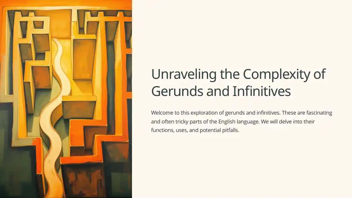 Gerunds and Infinitives Exploration