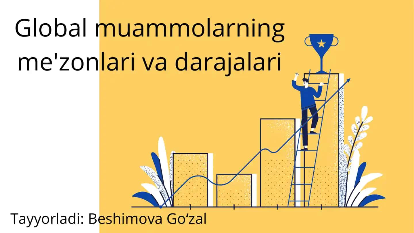 Global muammolarning me'zonlari va darajalari