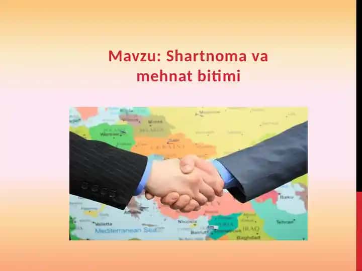 Mehakoda || Shartnoma va mehnat bitimi