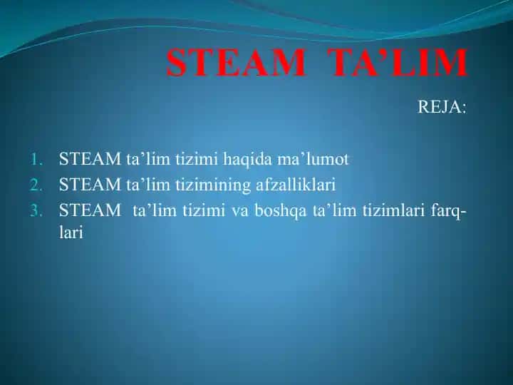 STEAM Ta'lim