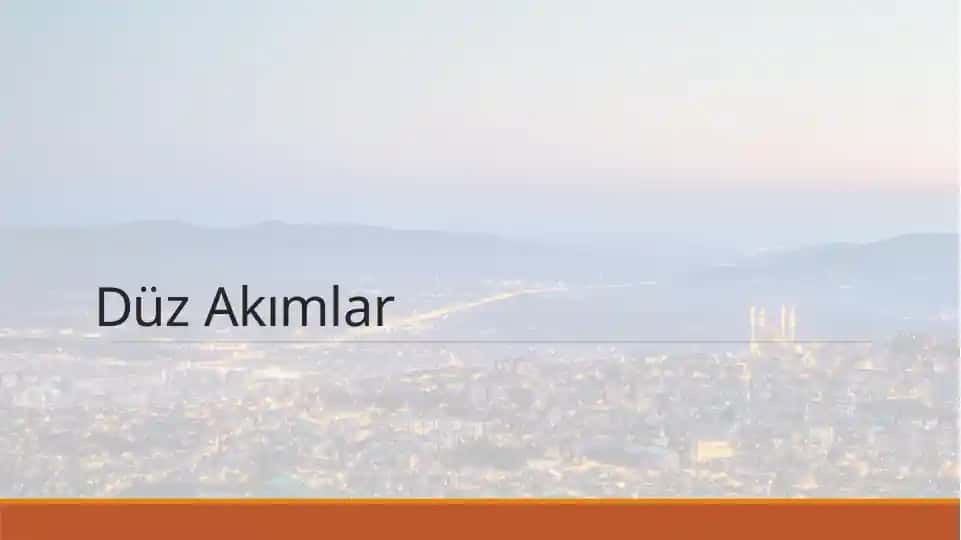Düz Akımlar