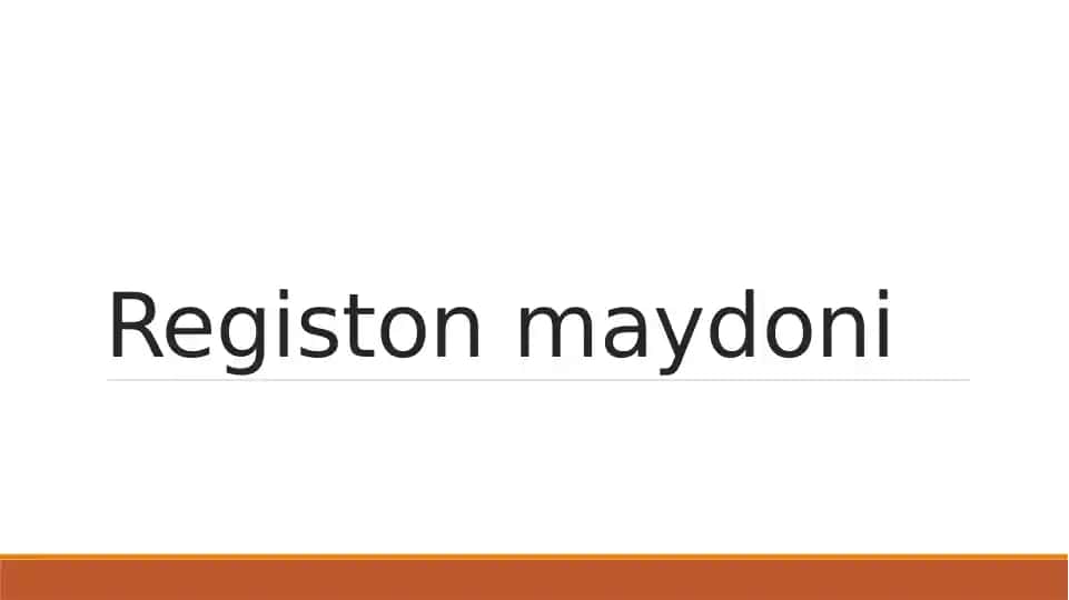 Registonmaydoni