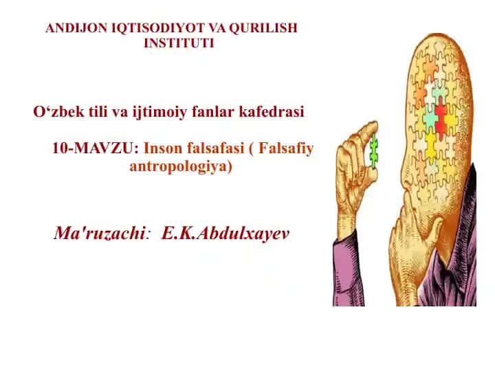 Inson falsafasi (Falsafiy antropologiya)