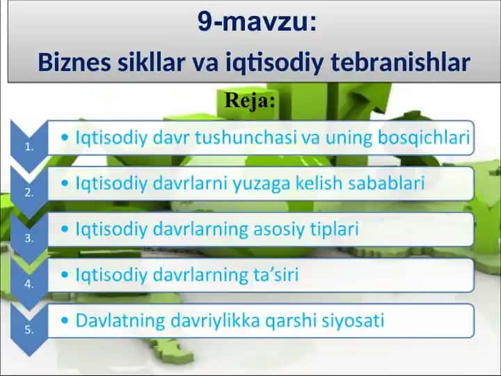 Biznes sikllar va iqtisodiy tebranishlar