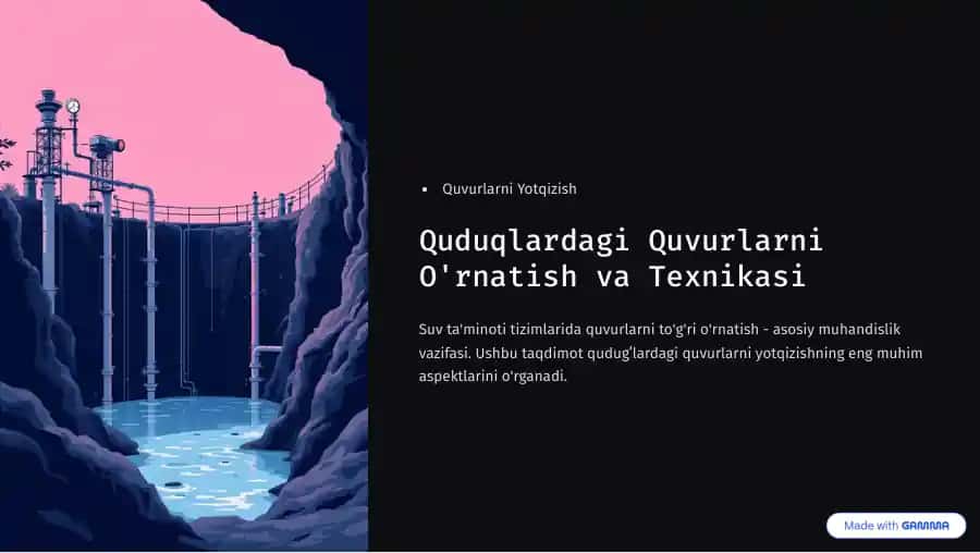 Quvurlarni Yotqizish