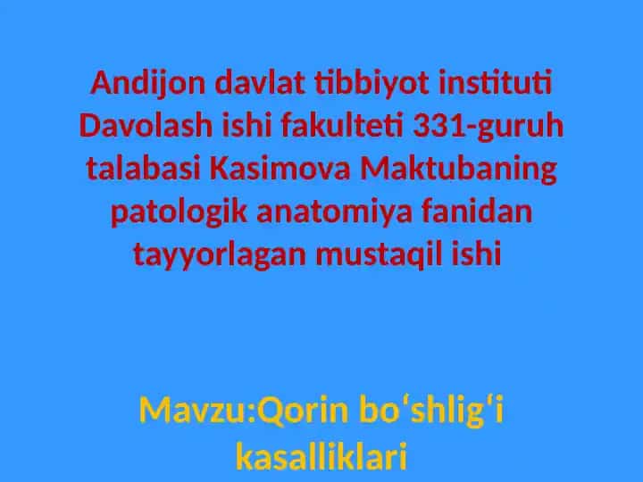 O‘tkir appenditsit