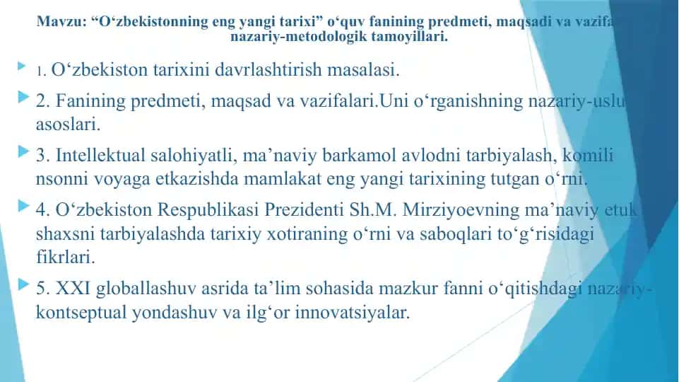 O‘zbekistonning eng yangi tarixi