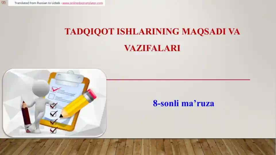 ILMIIY TADQIQOT TURLARI