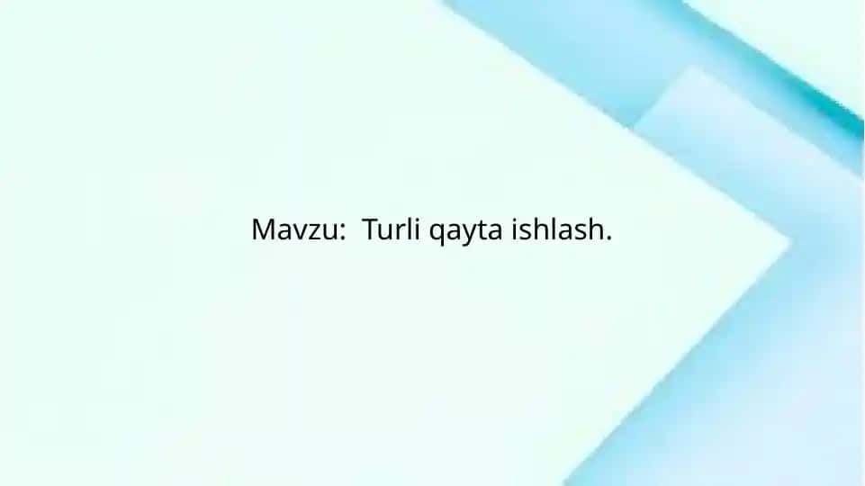 Raqamli tasvirlarni qayta ishlash