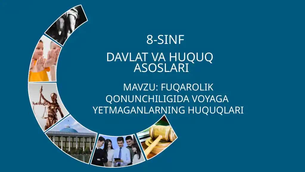FUQAROLIK QONUNCHILIGIDA VOYAGA YETMAGANLARNING HUQUQLARI