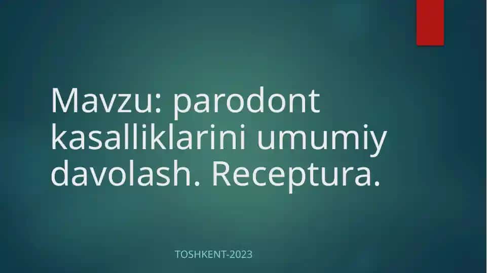 Parodontoz nima?
