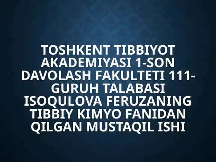 Kolloid birikmalarning molekulyar-kinetik va spetsefik xossalari