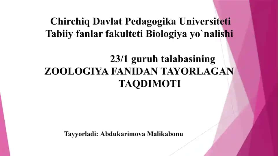 Zoologiya fanidan tayorlangan Jigar qurti tuzilishi, rivojlanishi va zarari taqdimoti