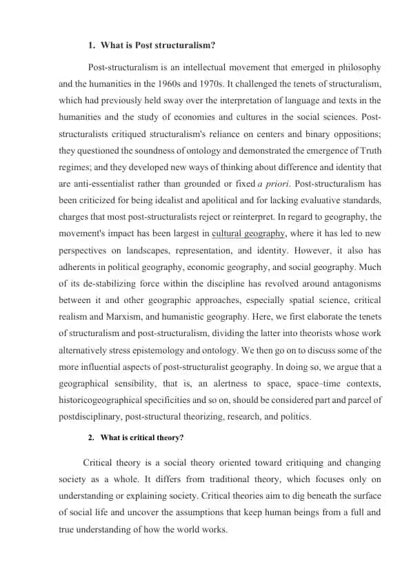 Post-structuralism