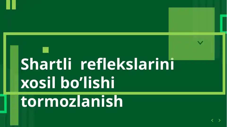 Reflekslar va nerv sistemasining faoliyati