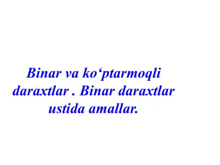Binar va ko‘ptar mo‘l qilar