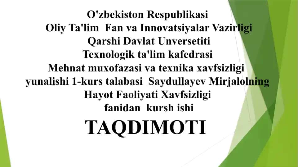 Ishlabchiqarishdashovqinning salbiy tasiri