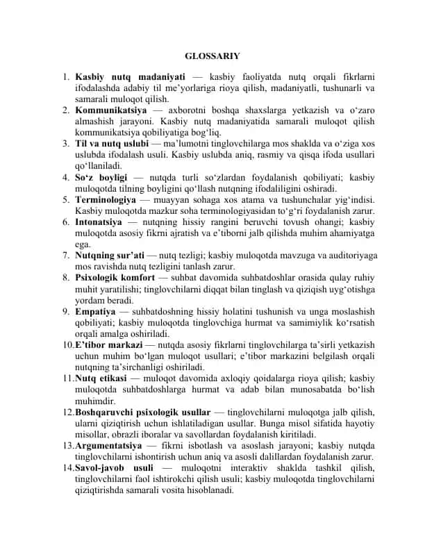 Kasbiy nutq madaniyati